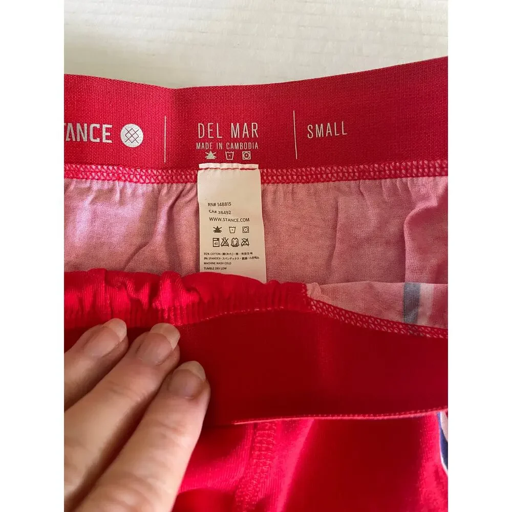 Men's Stance NBA Clippers Red Boxer Briefs Underwear S